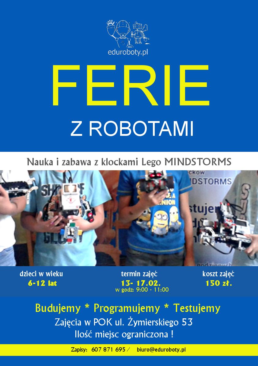 Ferie z robotami plakat