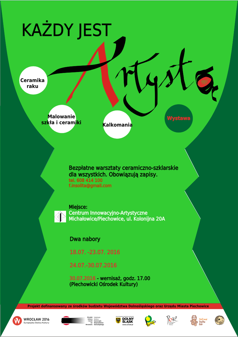 plakat każdy jest artystą