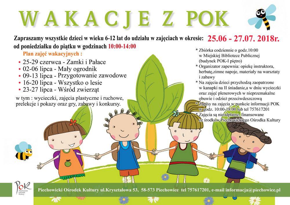 mały plakat wakacje 2018