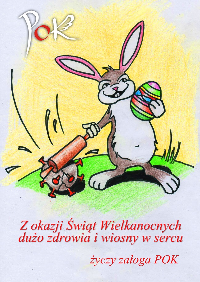 mini zając kartka wielkanocna 2020