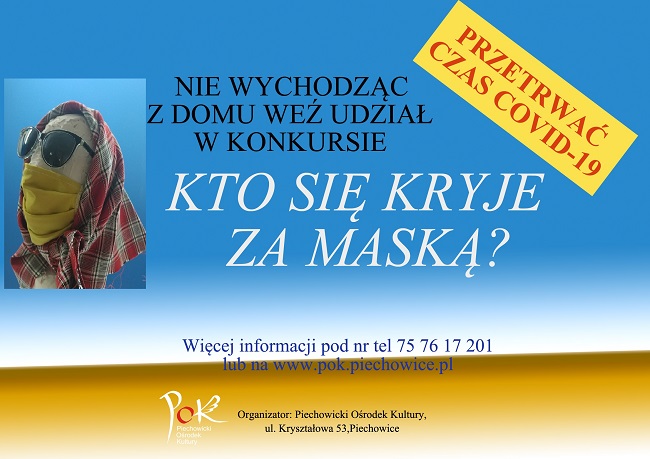 plakat kto się kryje za maską