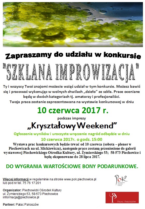 plakat szklana