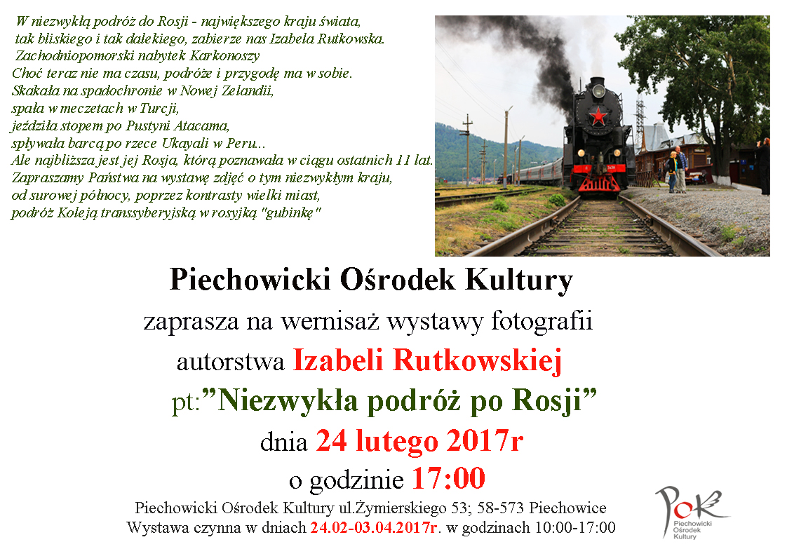 plakat wernisaż Izy Rutkowskiej