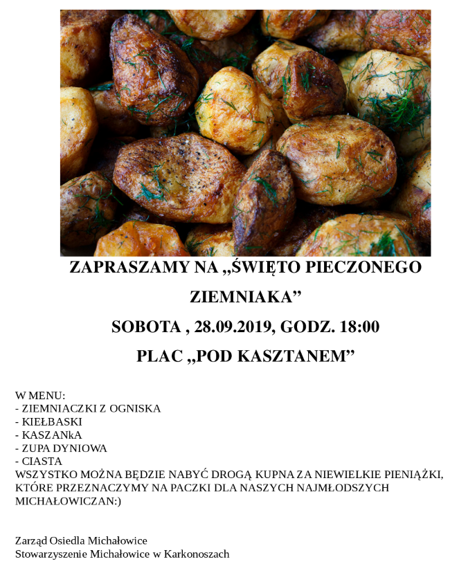 PLAKAT ZIEMNIAK092019