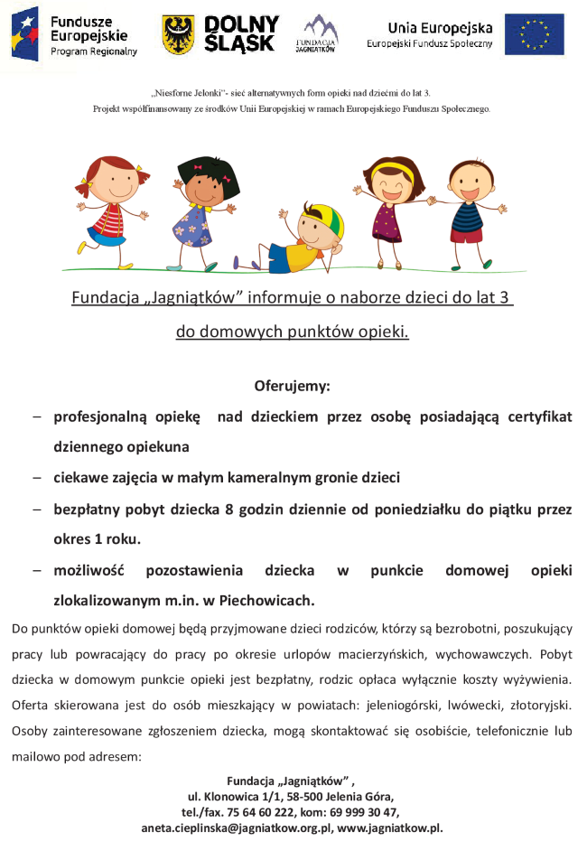 ulotka nabor dzieci piechowice