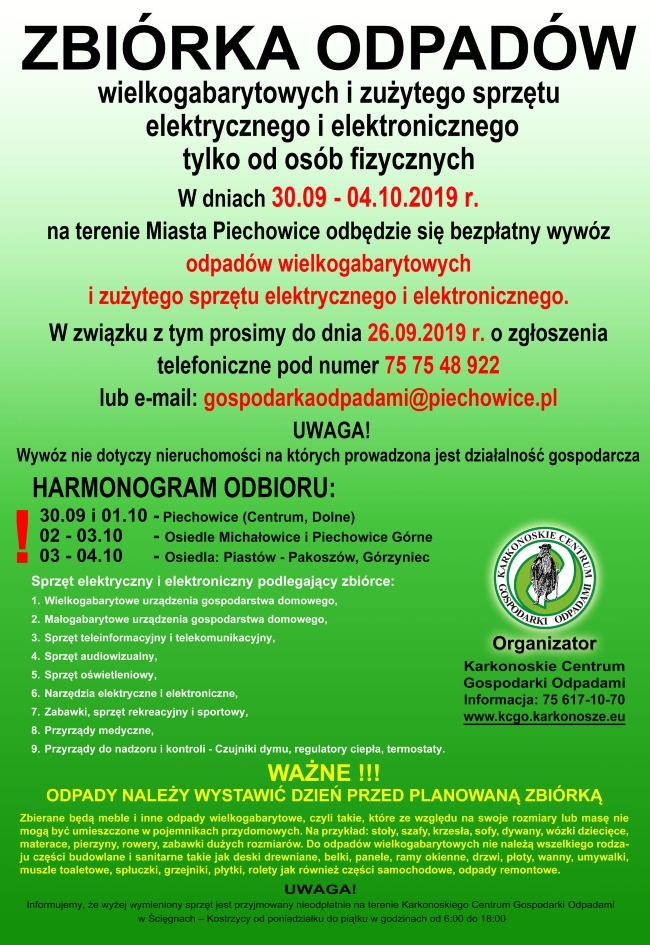 zbiórka odpadów wielkogabarytowych092019