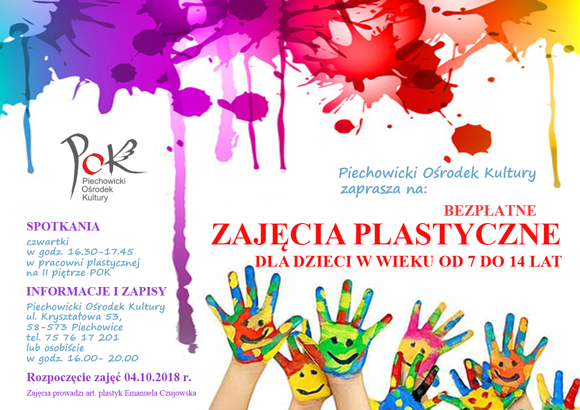 zajęcia plastyczne plakat1
